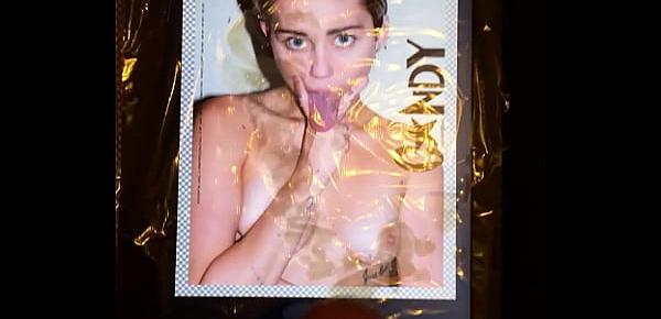  Miley Cyrus Cumtribute